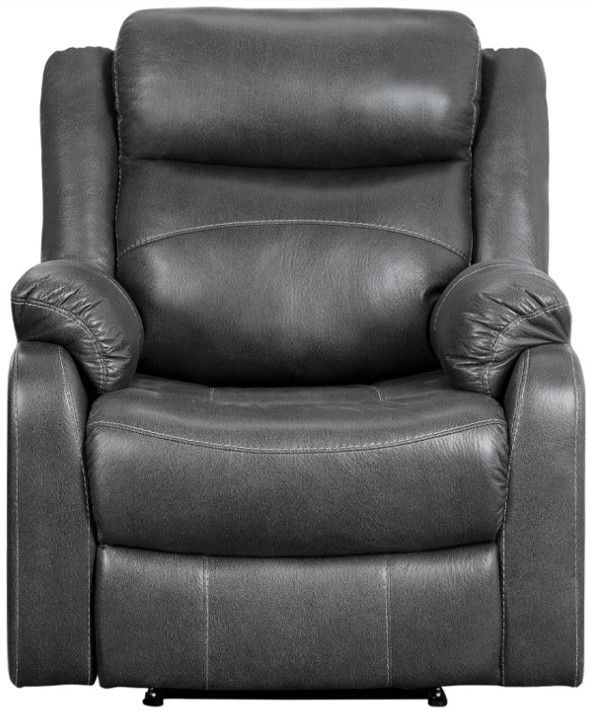 Homelegance® Yerba Gray Manual Reclining Chair-0