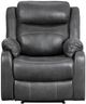 Homelegance® Yerba Gray Manual Reclining Chair-0