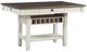 Homelegance® Granby Antique White Counter Height Table with Rosy Brown Top -0