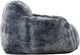 Primo™ International Sealy® Tore Rabbit Fur Blue Steel Bean Bag Chair-3