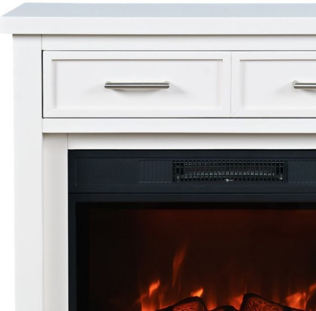Jofran Inc. Urban Icon White 32" Electric Fireplace Media Console-1