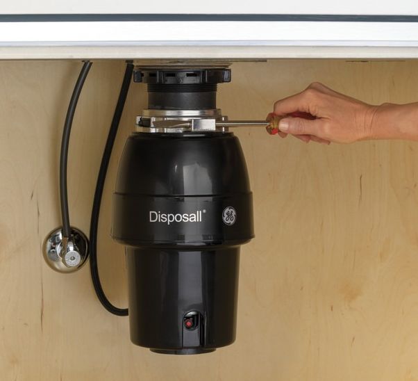 GE® Disposall® 1/3 HP Continuous Feed Non-Corded Black Garbage Disposal-3