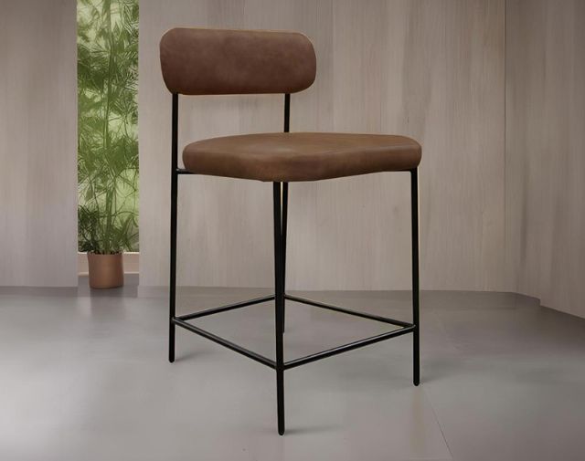 International Furniture Direct Seating Black/Brown 43" Bar Stool-1