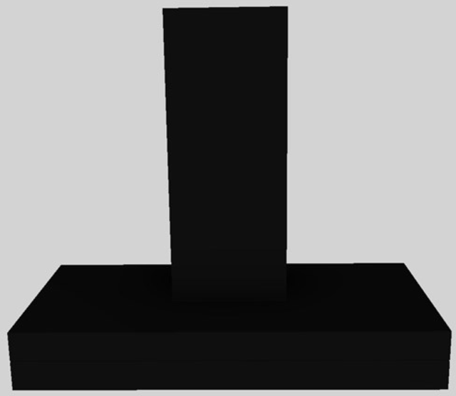 Vent-A-Hood® K Series 42" Black Contemporary Wall Mounted Range Hood