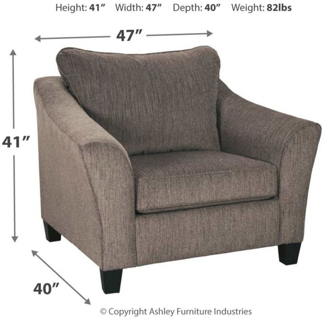Signature Design by Ashley® Nemoli Slate Chair and a Half-4