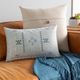 Surya Cactus Silk Medium Gray 13"x20" Toss Pillow with Polyester Insert-4