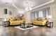 Furniture of America® Viscontti Gold and Gray Sofa and Loveseat-0