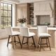 Classic Home Ava Vanilla Oat Swivel Counter Stool-1