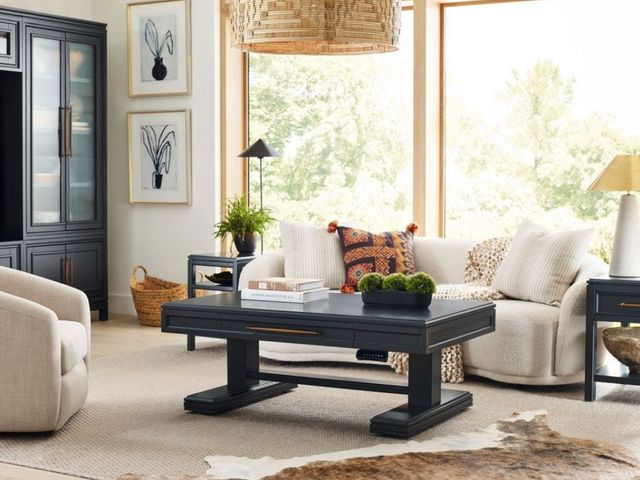 aspenhome® Alexander Midnight Adjustable Cocktail Table-1