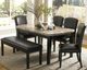 Homelegance® Cristo Dark Espresso Dining Table with Marble Top -1