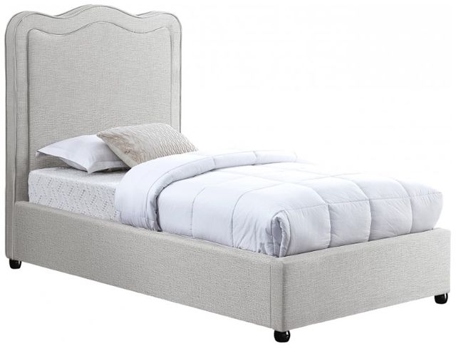 Meridian Furniture Felix Cream Twin Upholstered Panel Bed-0