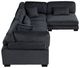 Homelegance® Traverse 4-Piece Black One-Arm Modular Sectional-3