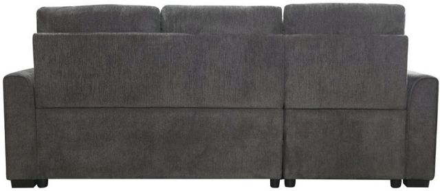 Mazin Furniture Carolina 2-Piece Dark Gray Reversible Pullout Sleeper Sectional and Storage Chaise-3