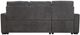 Mazin Furniture Carolina 2-Piece Dark Gray Reversible Pullout Sleeper Sectional and Storage Chaise-3