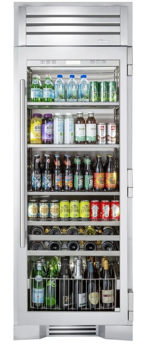 True® 30" 20.3 Cu. Ft. Stainless Steel Beverage Center-0