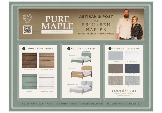 Vaughan Bassett Pure Maple Queen Poster Bed In Maple Syrup-3