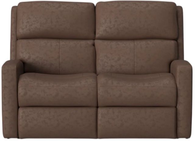 Flexsteel® Customizable Catalina Leather Manual Reclining Loveseat-3