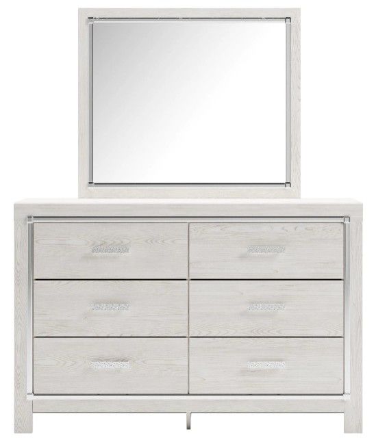 Signature Design by Ashley® Altyra White Dresser and Mirror-1