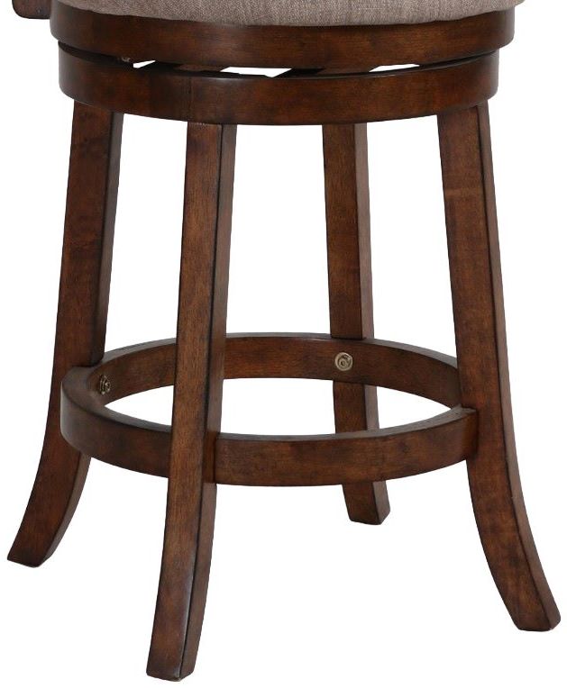 New Classic® Home Furnishings Aberdeen Brown Swivel Counter Stool-1