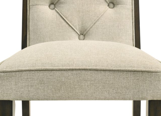 Crown Mark Herbert Beige/Brown Upholstered Dining Side Chair-4