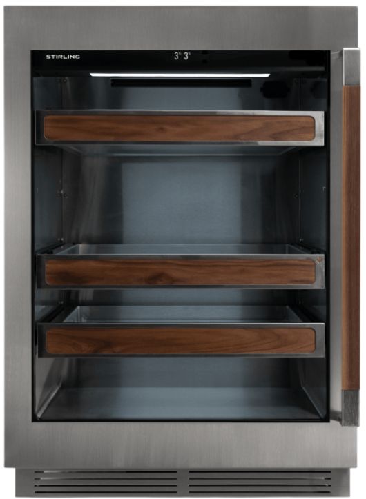 Stirling 24" 5.3 Cu. Ft. Stainless Steel Built In Beverage Center-0