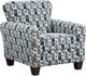 Affordable Furniture 9001 Cube Blue/Gray Accent Chair-0