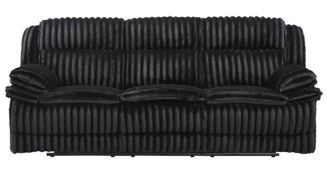 Homelegance® Goodland Black Manual Double Reclining Sofa-2