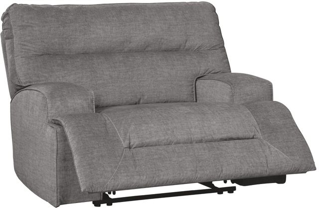 Signature Design by Ashley® Coombs Charcoal Wide Seat Recliner-1