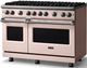 Viking® 5 Series 48" Blush Pro Style Gas (LP) Range with Polished Chrome Trim-2