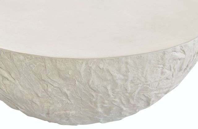 Sunset West Bone White Glass Fiber Reinforced Concrete Bowl Outdoor Coffee Table-1