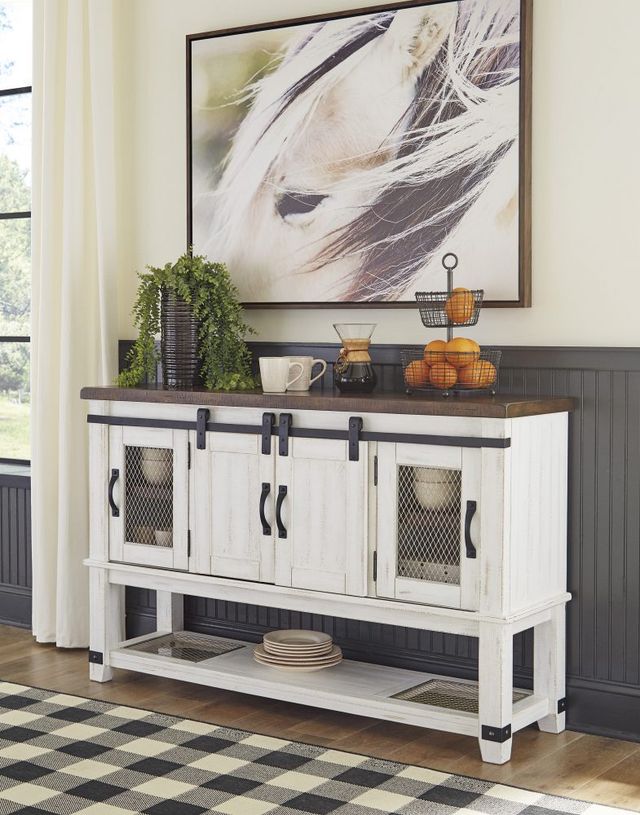Dining room cabinet styled with dishes Dining room cabinet styled with dishes