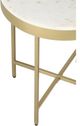 LR Home Gold/White Side Table-3
