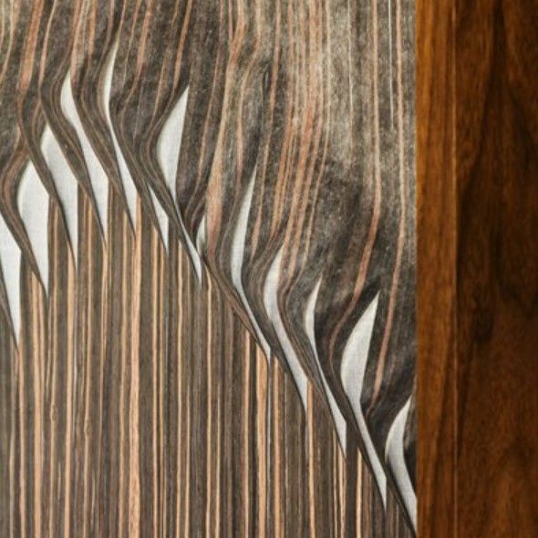YHD Brown Reverb 3D Wall Art-3