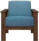 Mazin Furniture Helena Blue Upholstered Storage Accent Chair-1