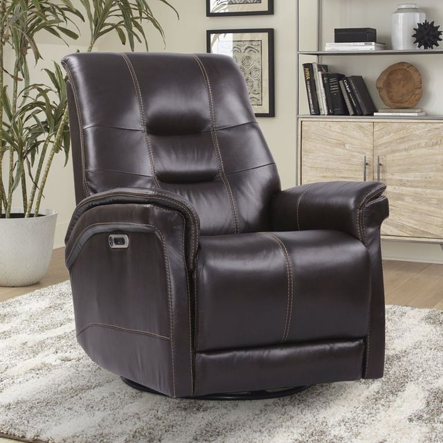 Parker House® Carnegie Verona Coffee Swivel Glider Power Recliner-2