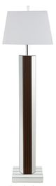 Coaster® Elena Brown/White 67" Square Tapered Mirrored Floor Lamp -2