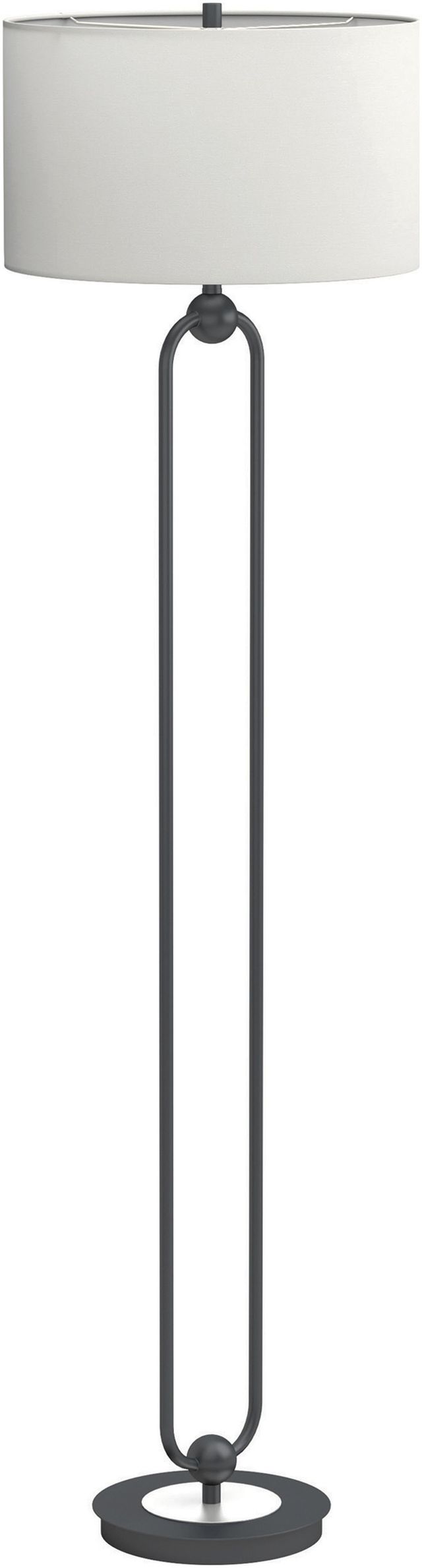 Coaster® White And Orb Drum Shade Floor Lamp-1