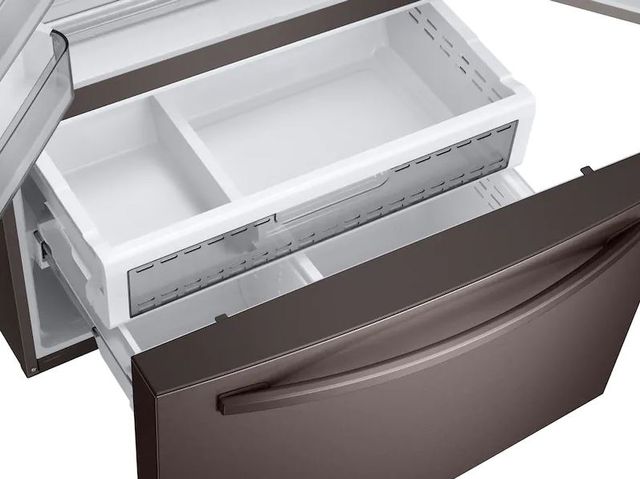 Samsung 22.6 Cu. Ft. Fingerprint Resistant Tuscan Stainless Steel French Door Counter Depth Refrigerator-3