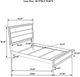 Coaster® Valen Light Taupe Youth Twin Panel Bed-2