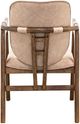 International Furniture Direct Silver Brown/Ivory Dining Arm Chair-3