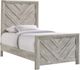 Elements International Ellen Ash White Twin Youth Panel Bed-0