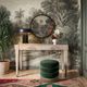 TOV Furniture Lakka Green Velvet Ottoman-1