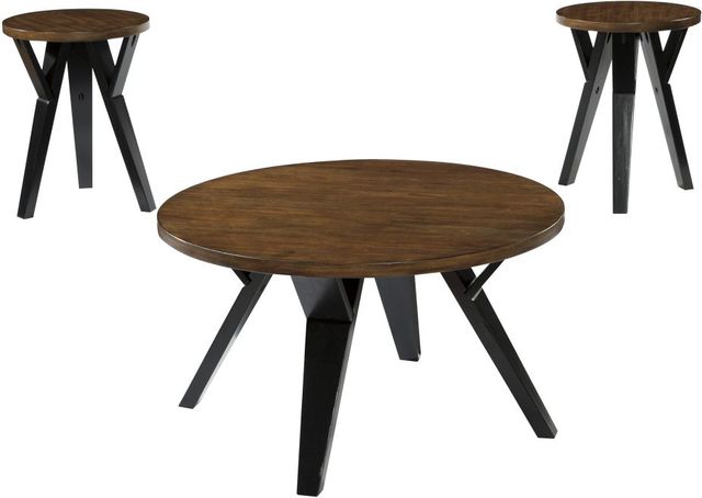 Signature Design by Ashley® Ingel 3-Piece Two-Tone Brown Occasional Table Set-0