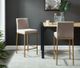 Inspire™ Diego Grey/Aged Gold 26" Counter Stool, Set Of 2-4