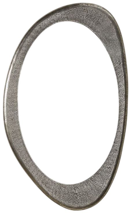 Uttermost® Schiller Antique Nickel Oval Mirror-2