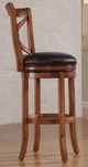 American Woodcrafters Provence Black/Light Oak 30" Barstool-1