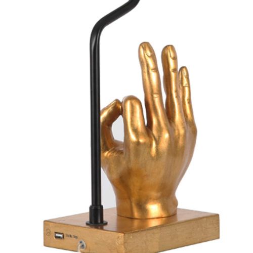 Adesso® Hand Black and Gold Table Lamp-1