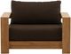 Dovetail Furniture Naya Natural/Woolacombe Chocolate Acrylic/Wooden Outdoor Sofa Chair-1