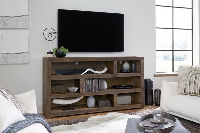 aspenhome® Mackenzie Brindle 73" Highboy Open Console-1