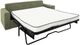 International Furniture Direct Mellow Green Queen Sofa Sleeper-3